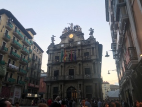 Our first night in Pamplona, Paula took us on a night walk/tour of the city.