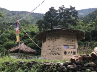 During our first visit John and I came across this awesome house, architecturally VERY unique (not only in Nepal, but especially in this area). During our second trip we met the owner! But sadly, didn't get a picture of him.